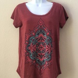 Lucky Brand - Floral Design Soft T-Shirt